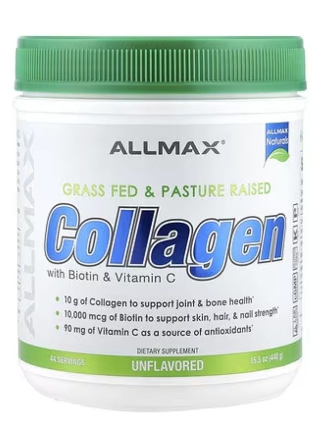 Allmax Collagen with Biotin & Vitamin C Unflavored 15.5 oz (440 g)